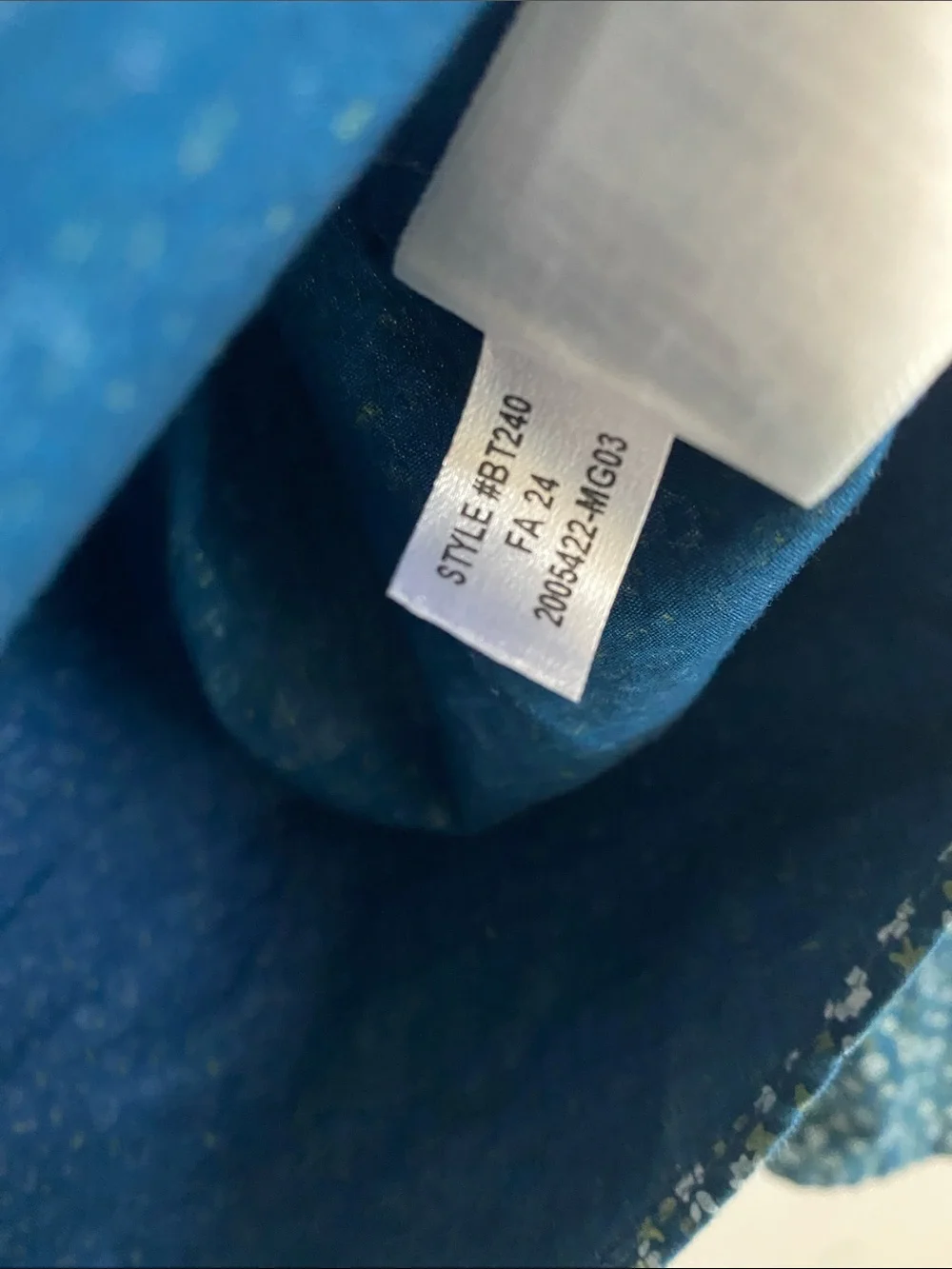 J Crew Slim Fit Flex Washed Shirt Mens Large Blue Floral Long Sleeve Button Down